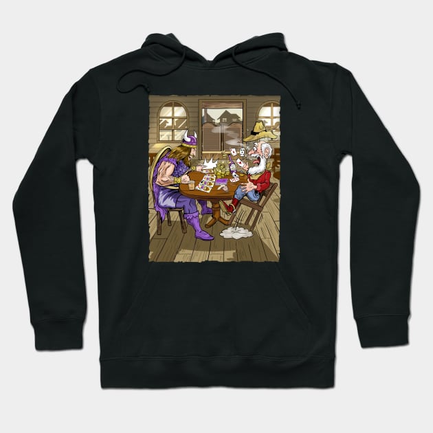 Minnesota Vikings Fans - Kings of the North vs Miner Leaguer Hoodie by JustOnceVikingShop